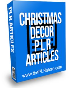 Christmas Decor PLR Articles