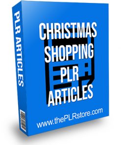 Christmas Shopping PLR Articles