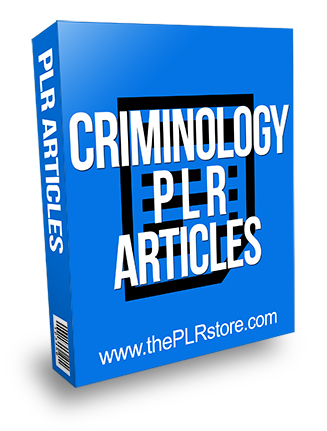 Criminology PLR Articles