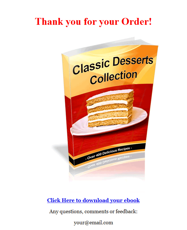 Classic Desserts Recipes PLR Ebook | Private Label Rights