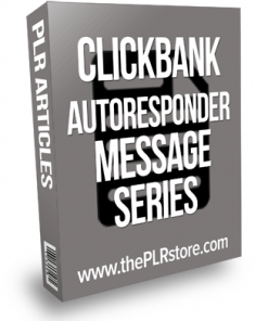 Clickbank Autoresponder Series PLR Messages