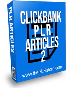 Clickbank PLR Articles 2