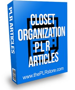 Closet Organization PLR Articles