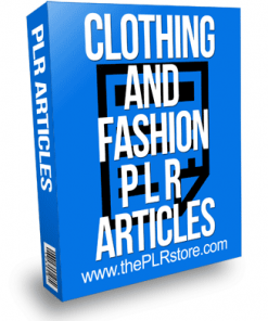 Clothing and Fashion PLR Articles