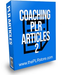 Coaching PLR Articles 2