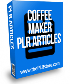 coffee maker plr articles