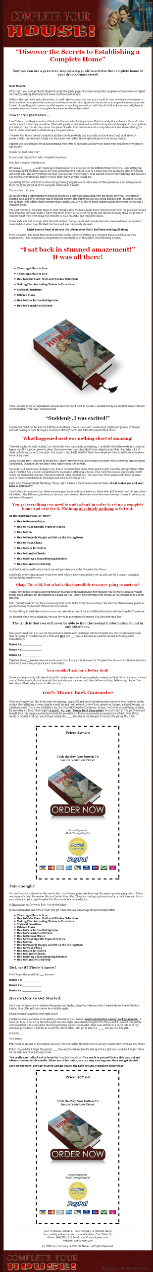 Complete Your House PLR eBook - Image 2