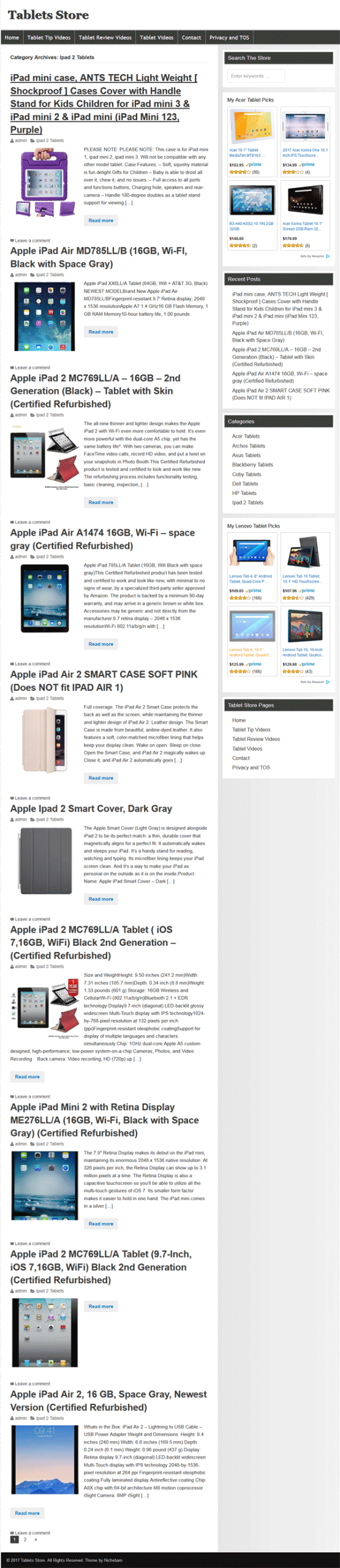 Computer Tablets PLR Website Amazon Store - Image 3
