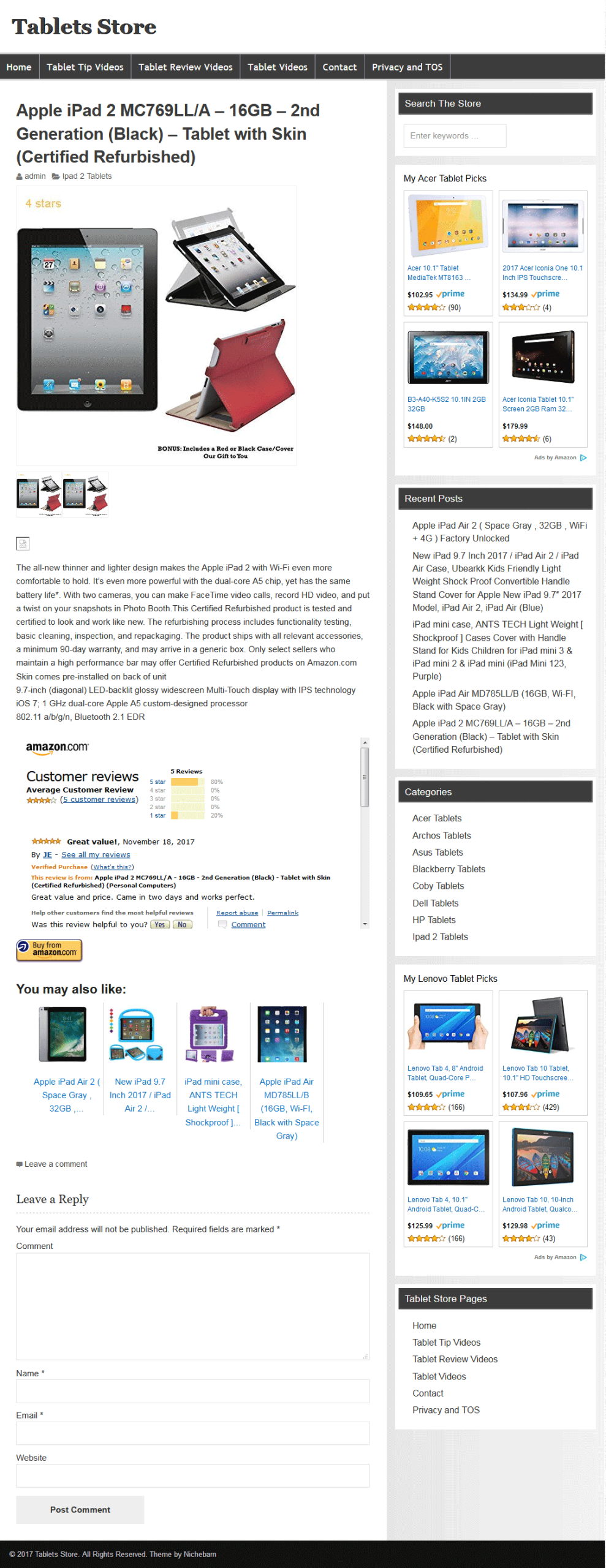 Computer Tablets PLR Website Amazon Store - Image 4