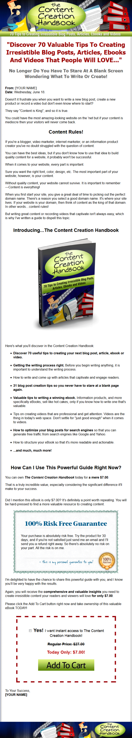 Content Creation Handbook MRR Ebook - Image 2