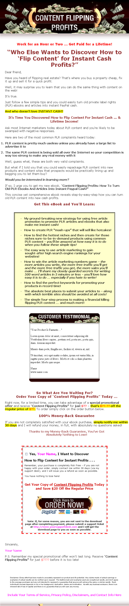 Content Flipping PLR Ebook with Private Label Rights - Image 2