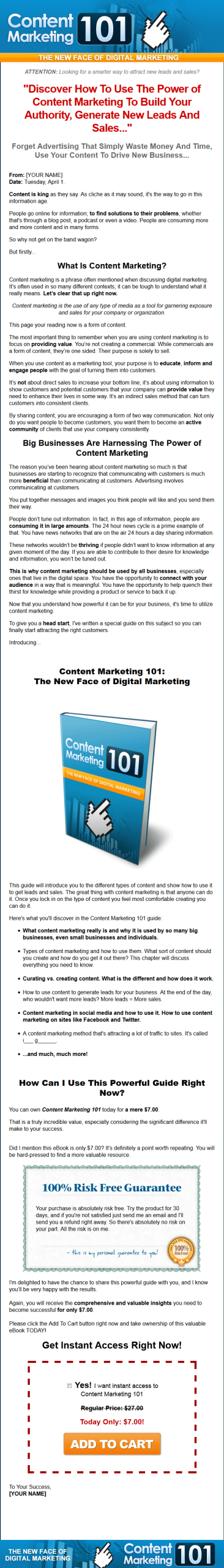 Content Marketing 101 MRR Ebook - Image 2