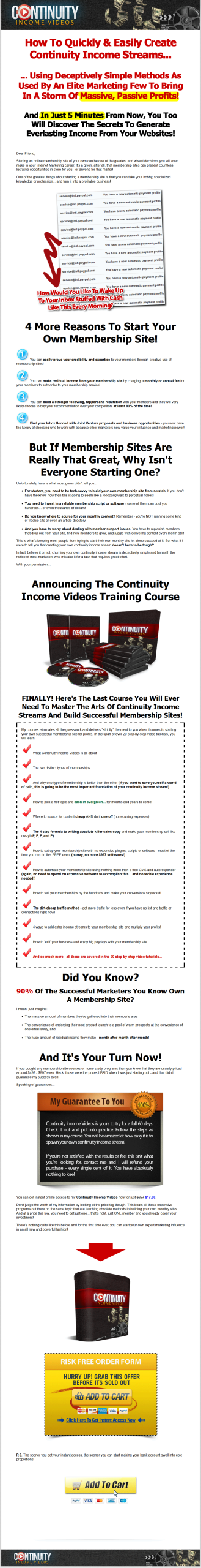 Continuity Income Videos with Master Resale Rights - Image 2