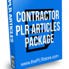 Contractor PLR Articles Package For Offline Marketing