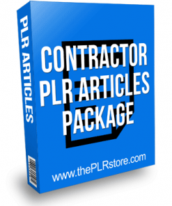 Contractor PLR Articles Package For Offline Marketing