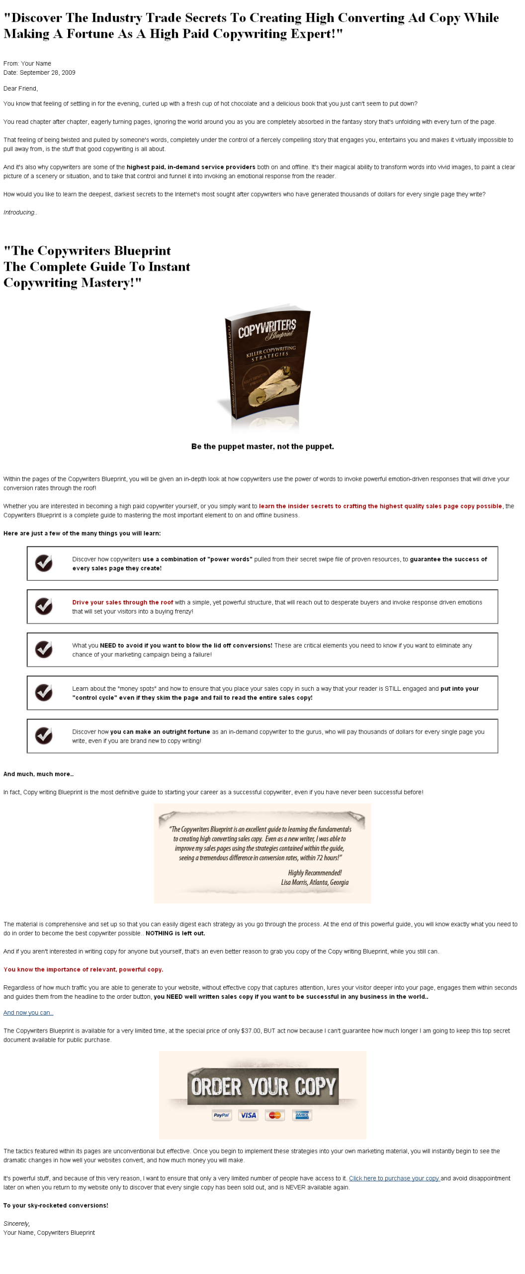 Copywriters Blueprint MRR eBook - Image 2