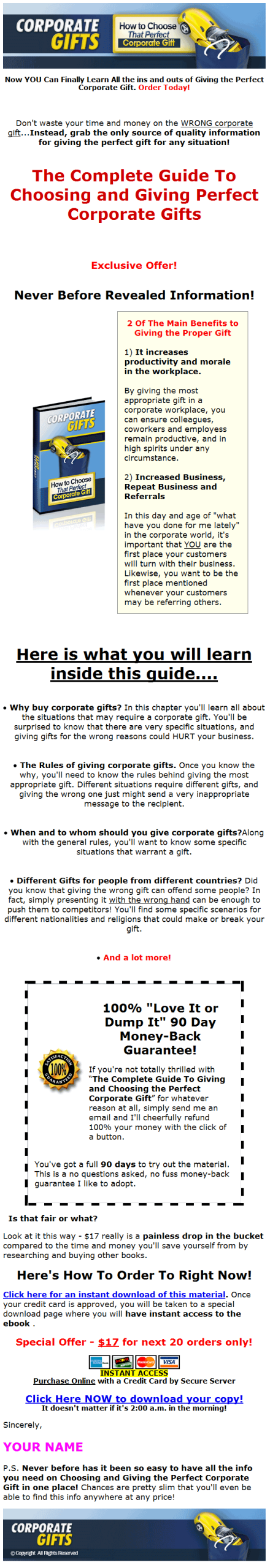 Corporate Gifts PLR Ebook - Image 3
