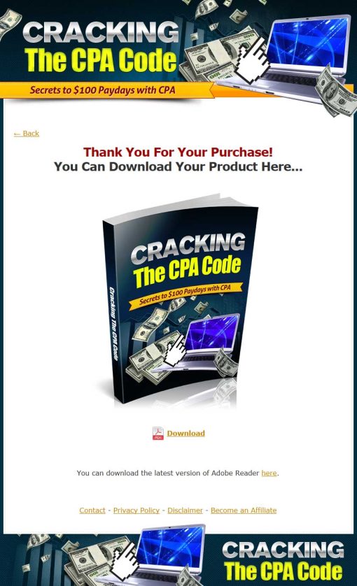Cracking the CPA Code Ebook with Master Resale Rights | The PLR Store