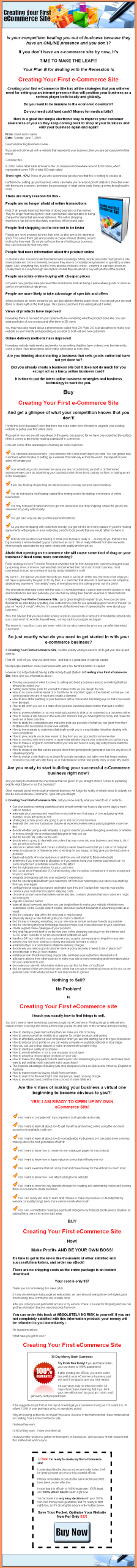 Creating Your First Ecommerce Website Ebook MRR - Image 2