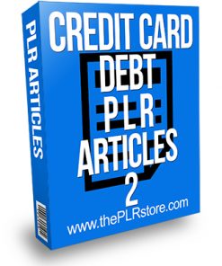 Credit Card Debt PLR Articles 2