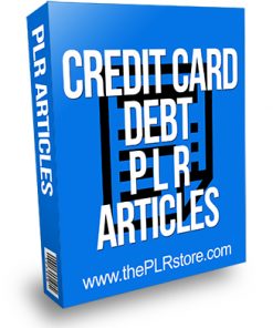 Credit Card Debt PLR Articles