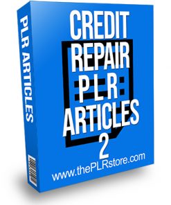 Credit Repair PLR Articles 2