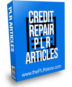 Credit Repair PLR Articles