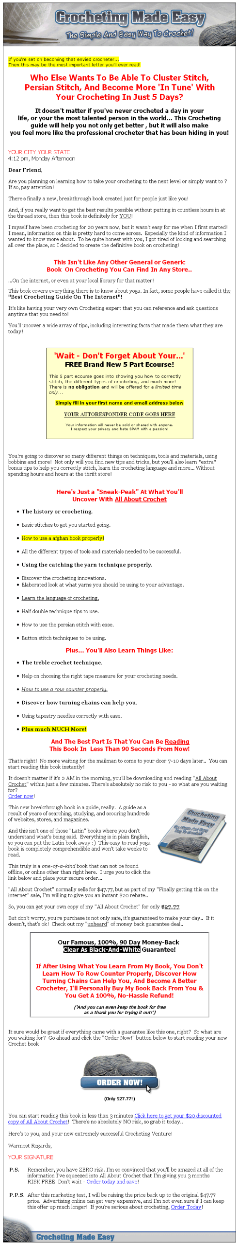 Crochet PLR Ebook (DELUXE) - Crochet niche - Image 2