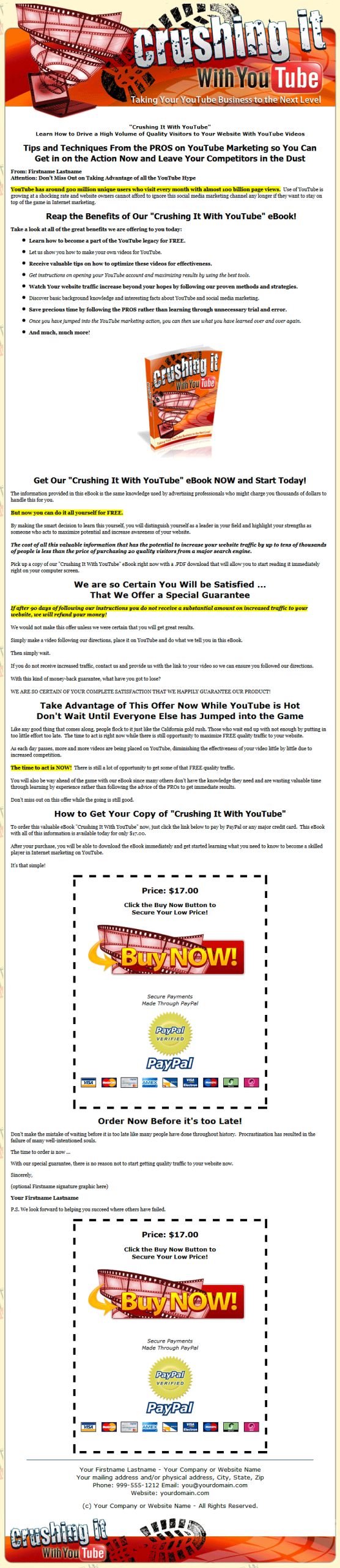 Crushing it with Youtube Ebook MRR - Image 2