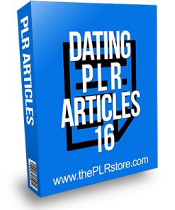 Dating PLR Articles 16