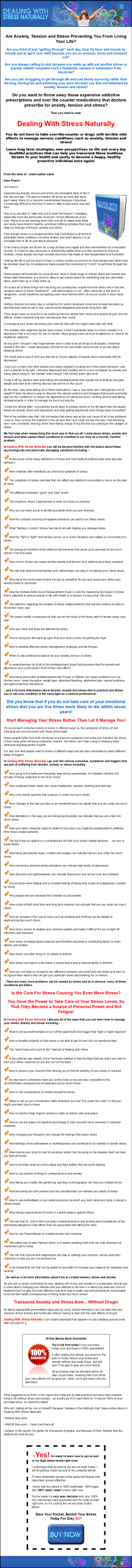 Dealing With Stress Naturally MRR Ebook - Image 2