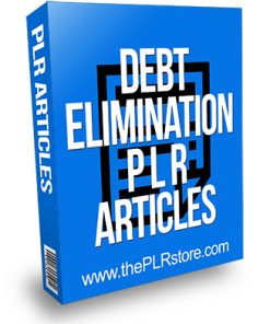 Debt Elimination PLR Articles