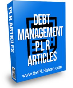 Debt Management PLR Articles