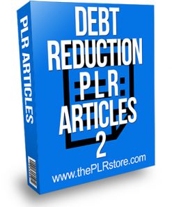 Debt Reduction PLR Articles 2