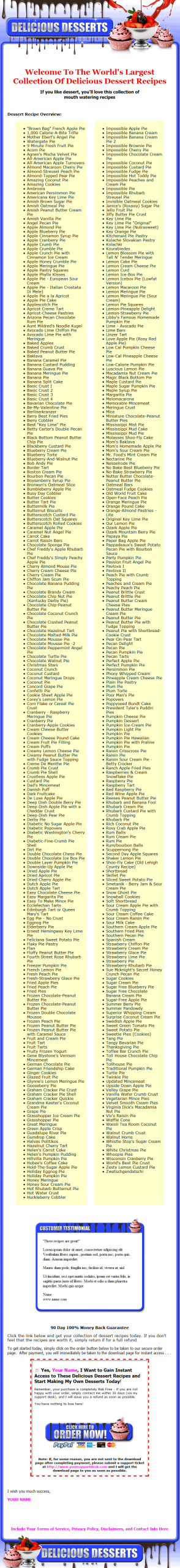 Delicious Desserts PLR Ebook - Image 3