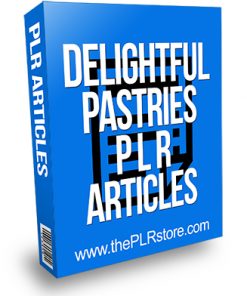 Delightful Pastries PLR Articles