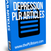 depression plr articles