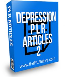 Depression PLR Articles 2