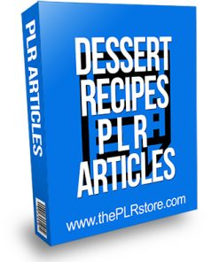 Dessert Recipes PLR Articles