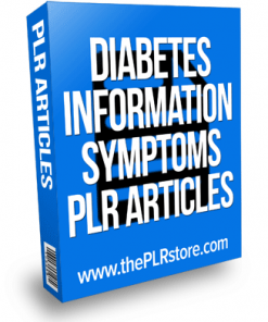 diabetes information and symptoms plr articles