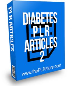 Diabetes PLR Articles 2