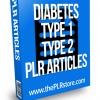 diabetes type 1 and 2 plr articles