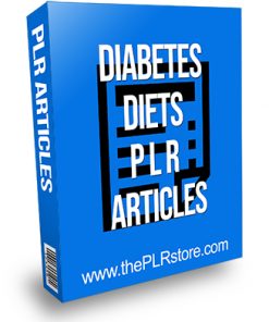 Diabetes Diets PLR Articles