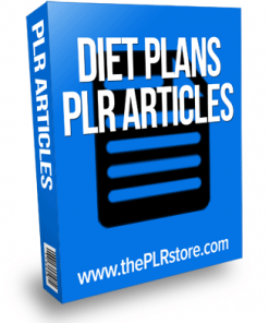 diet plans plr articles