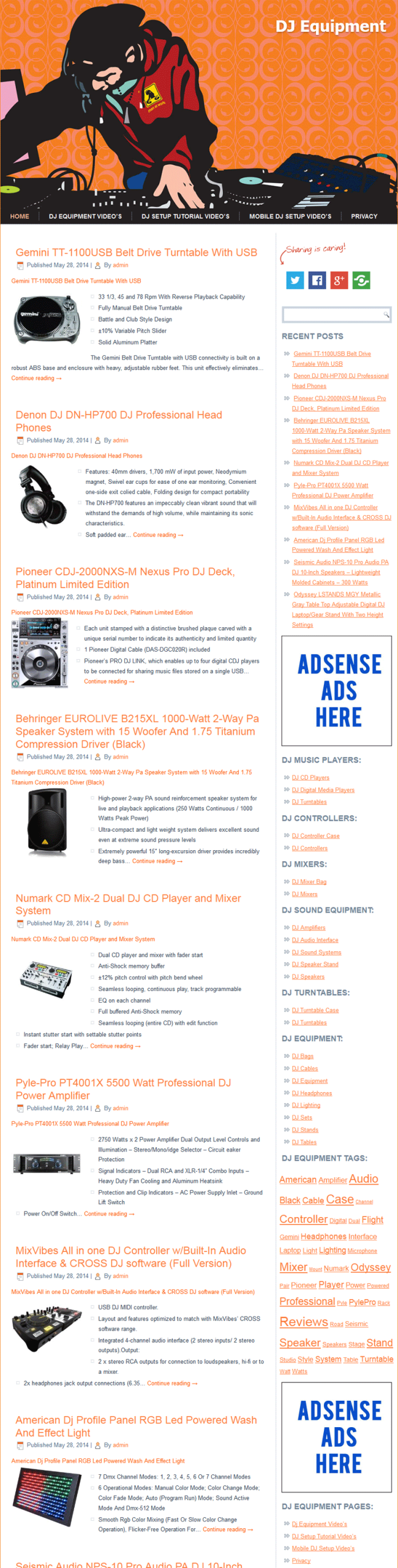 DJ Equipment PLR Amazon Turnkey Website Store - Image 2