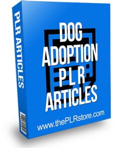 Dog Adoption PLR Articles