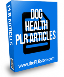 dog health plr articles