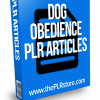 dog obedience plr articles