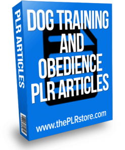 dog training and obedience plr articles
