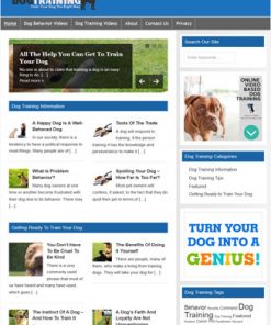 Dog Training PLR Website